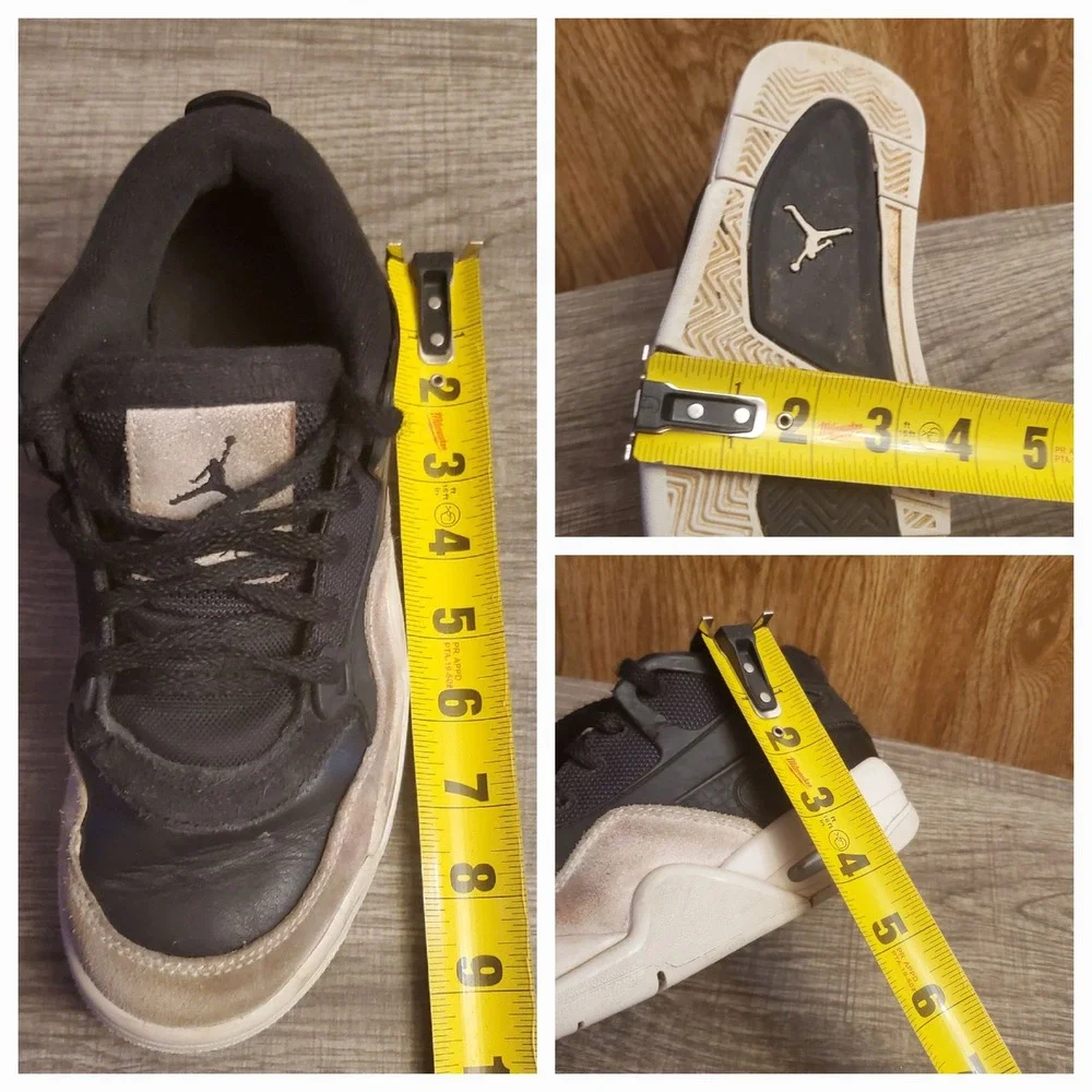 Air Jordan 4 Retro Modern Athletic Shoes Youth Size‎ 4Y Black